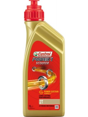 CASTROL POWER 1 SCOOTER 2T 1L PUSIAU SINTETINIS 